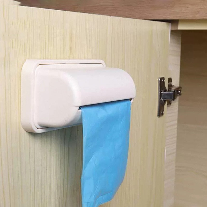 Wall-Mounted Trash Bag Dispenser & Storage