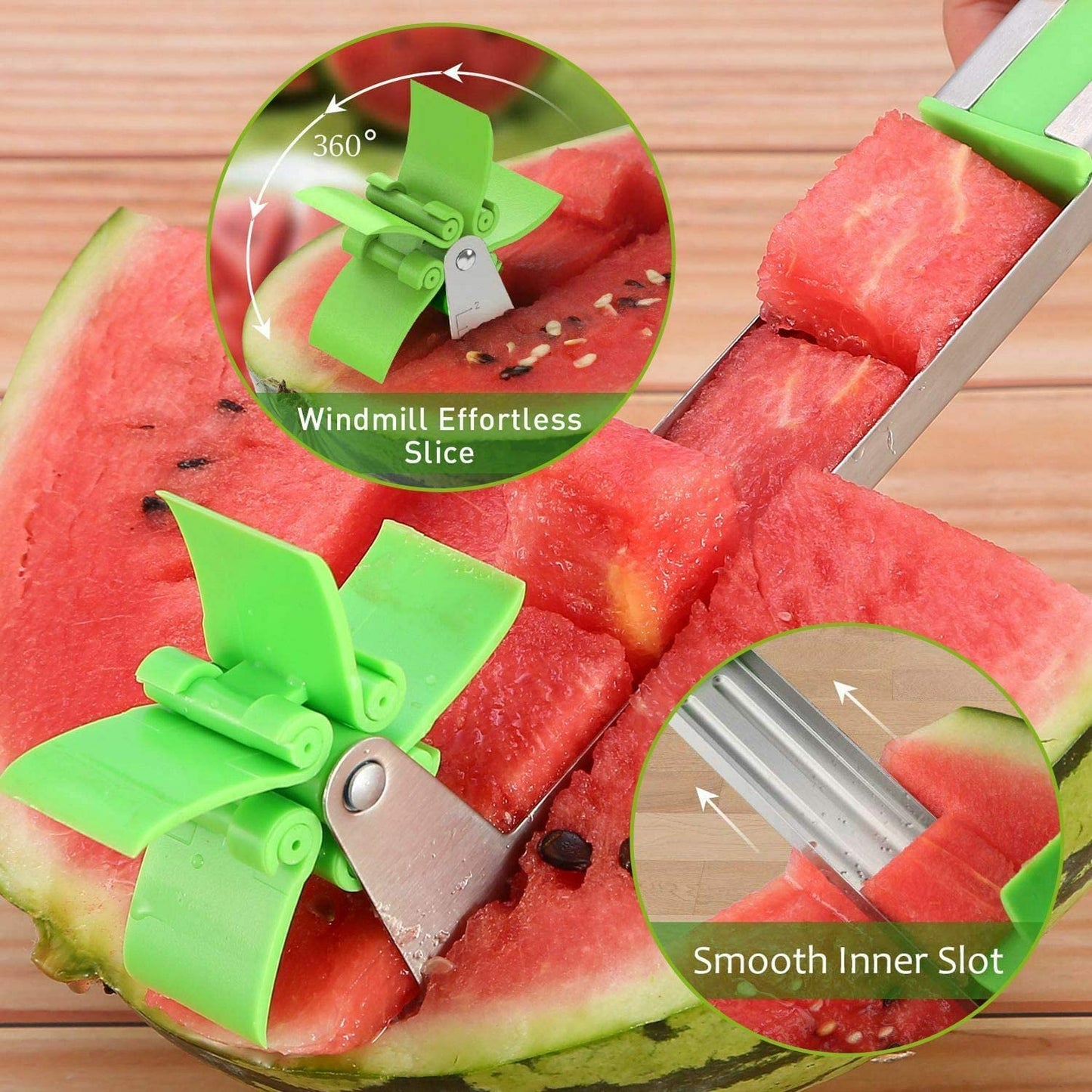 Windmill-Shaped Watermelon Cutter - Fruit Slicer