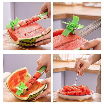 Windmill-Shaped Watermelon Cutter - Fruit Slicer